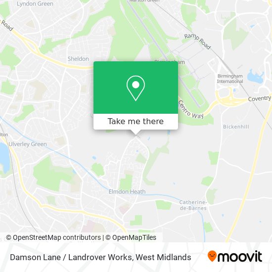 Damson Lane / Landrover Works map