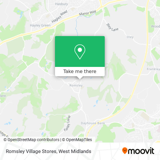 Romsley Village Stores map