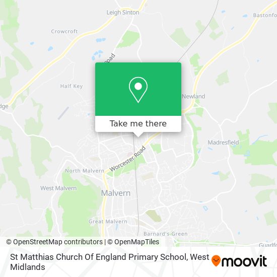 St Matthias Church Of England Primary School map