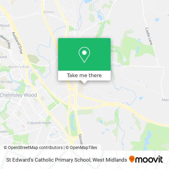 St Edward's Catholic Primary School map