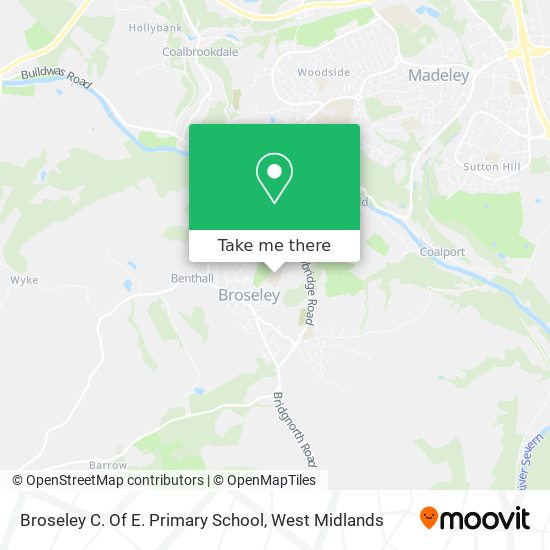 Broseley C. Of E. Primary School map