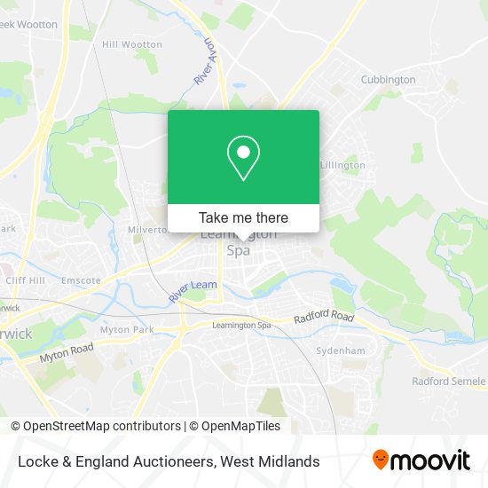 Locke & England Auctioneers map