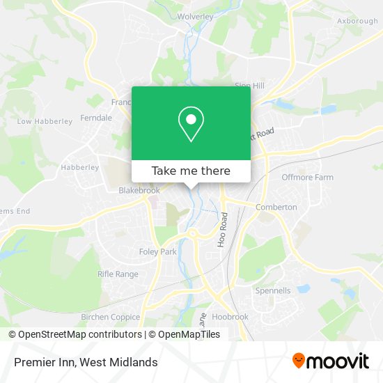 Premier Inn map