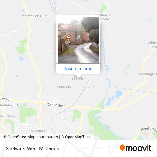 Shelwick map