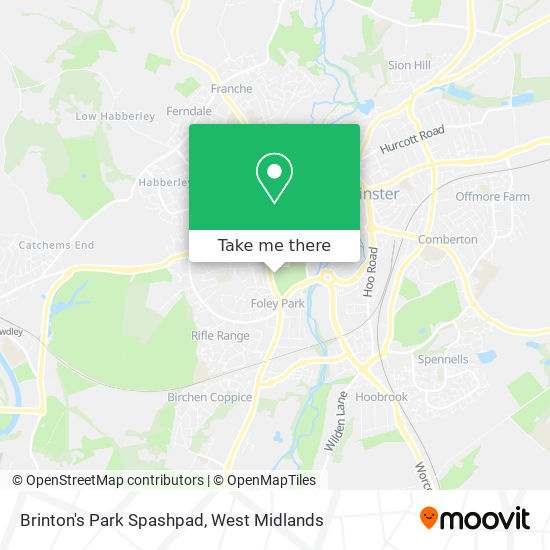 Brinton's Park Spashpad map