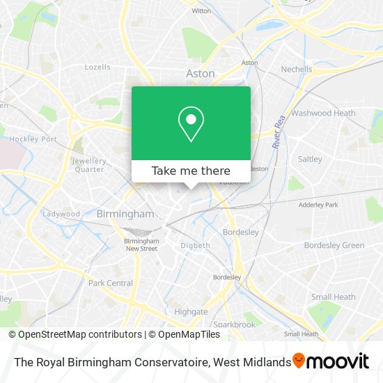 The Royal Birmingham Conservatoire map