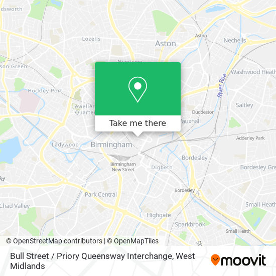 Bull Street / Priory Queensway Interchange map