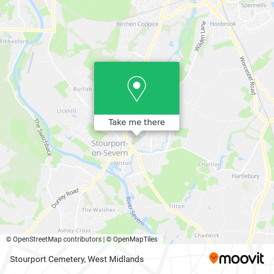 Stourport Cemetery map