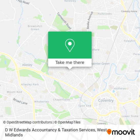 D W Edwards Accountancy & Taxation Services map