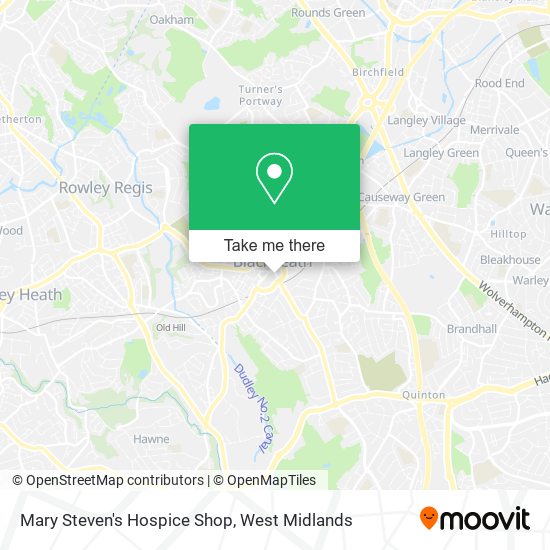 Mary Steven's Hospice Shop map