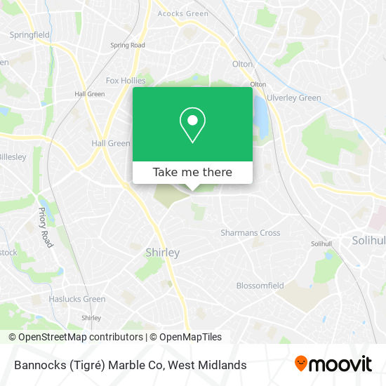 Bannocks (Tigré) Marble Co map