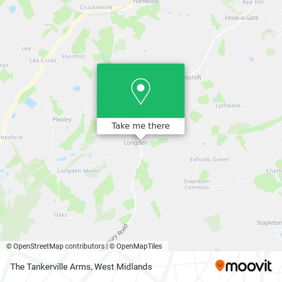 The Tankerville Arms map