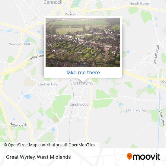 Great Wyrley map