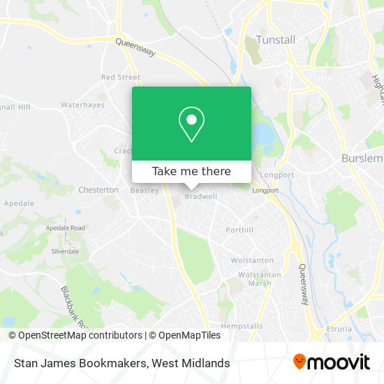 Stan James Bookmakers map