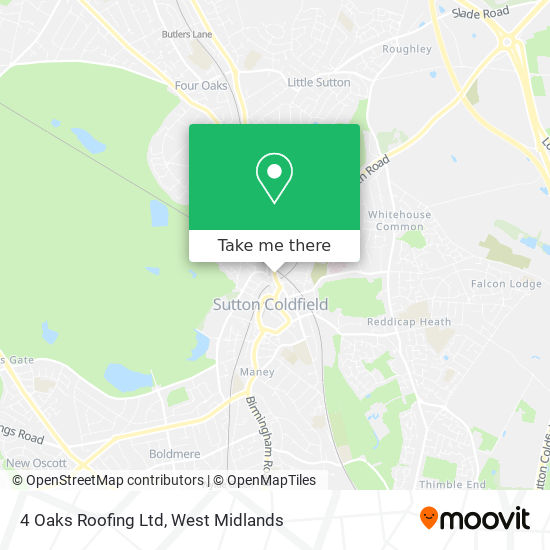 4 Oaks Roofing Ltd map