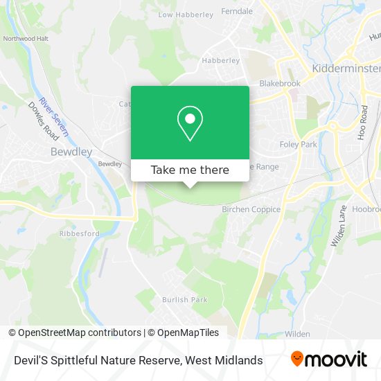 Devil'S Spittleful Nature Reserve map