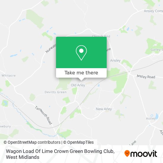 Wagon Load Of Lime Crown Green Bowling Club map