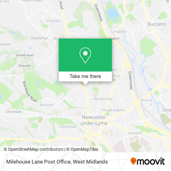 Milehouse Lane Post Office map