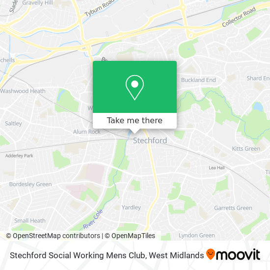 Stechford Social Working Mens Club map