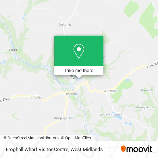 Froghall Wharf Visitor Centre map