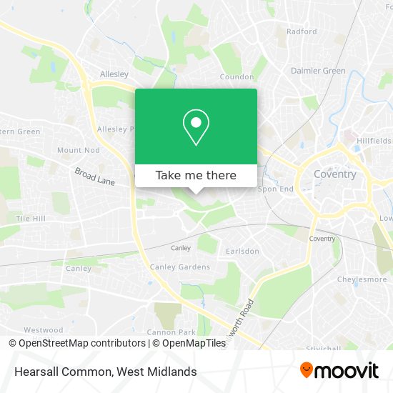 Hearsall Common map