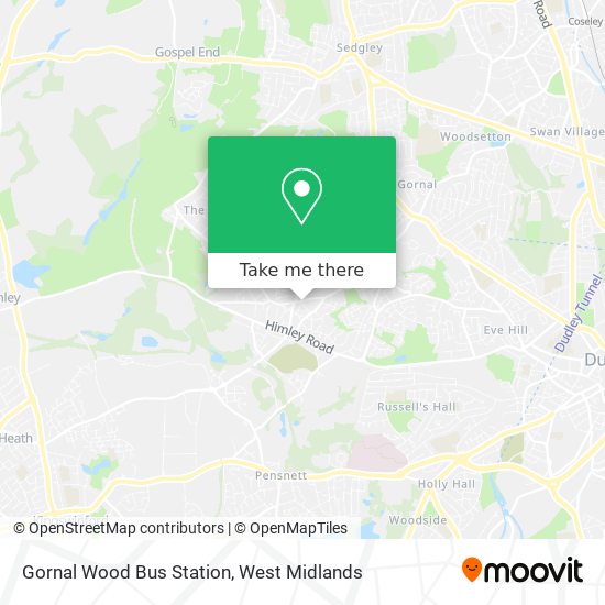 Gornal Wood Bus Station map