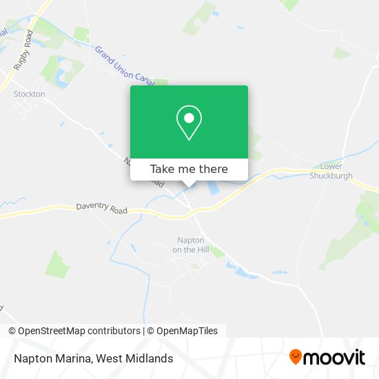 Napton Marina map