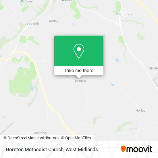 Hornton Methodist Church map