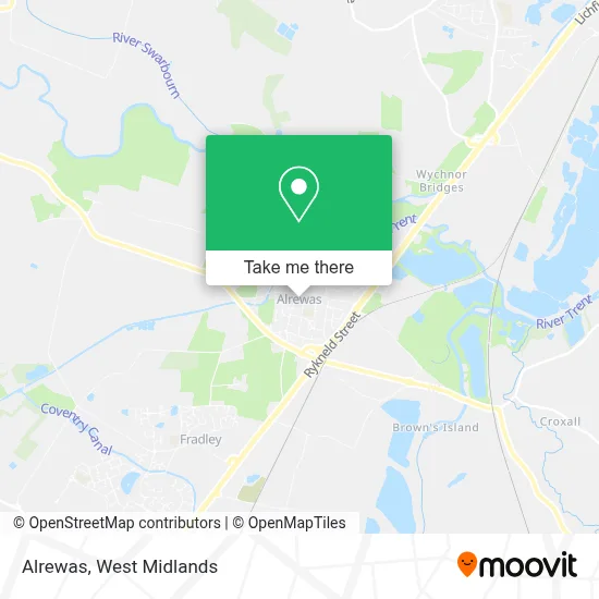 How to Get to Alrewas in Alrewas & Fradley by Bus?