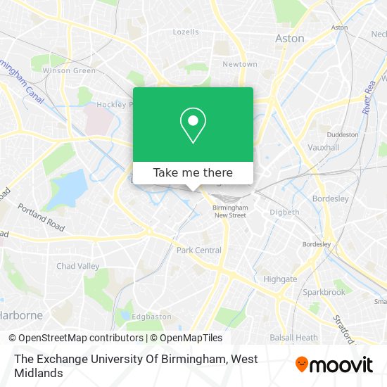 How to get to The Exchange University Of Birmingham in Ladywood by