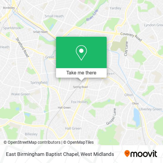 East Birmingham Baptist Chapel map