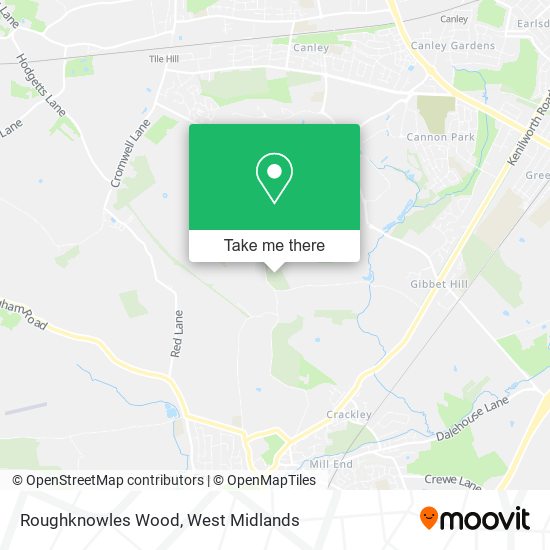 Roughknowles Wood map