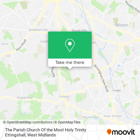 The Parish Church Of the Most Holy Trinity Ettingshall map