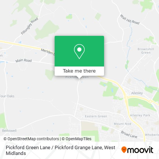 Pickford Green Lane / Pickford Grange Lane map