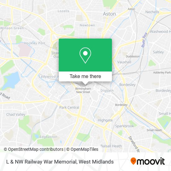 L & NW Railway War Memorial map