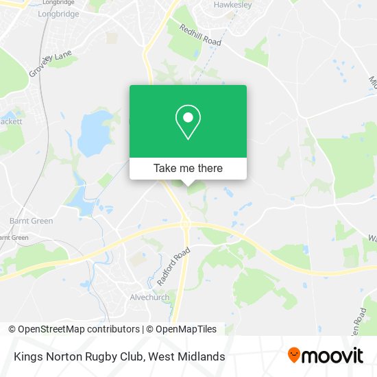 Kings Norton Rugby Club map