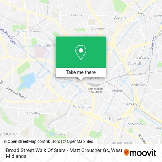 Broad Street Walk Of Stars - Matt Croucher Gc map