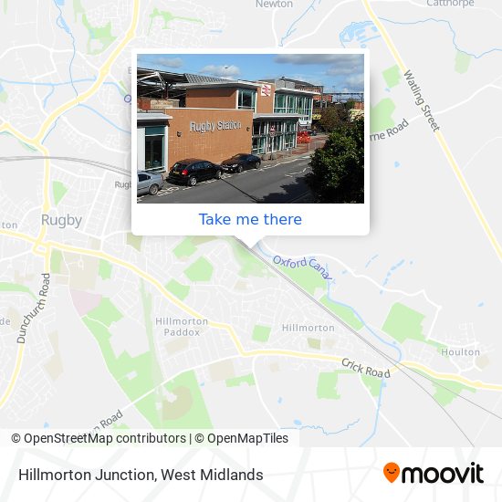 Hillmorton Junction map