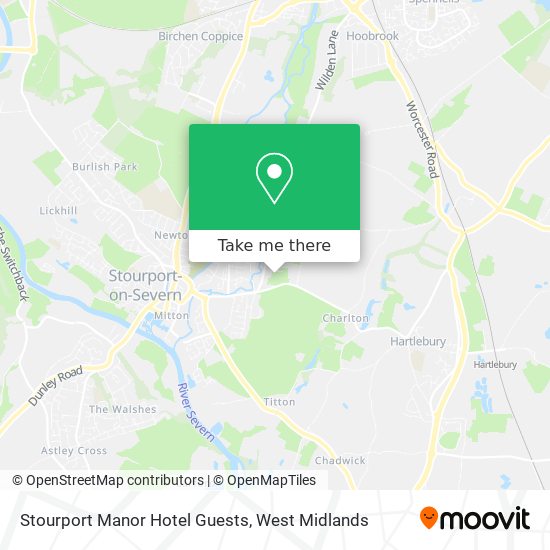 Stourport Manor Hotel Guests map
