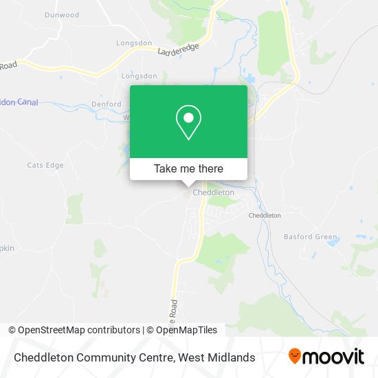 Cheddleton Community Centre map
