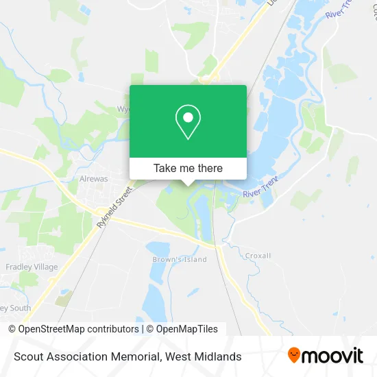 Scout Association Memorial map