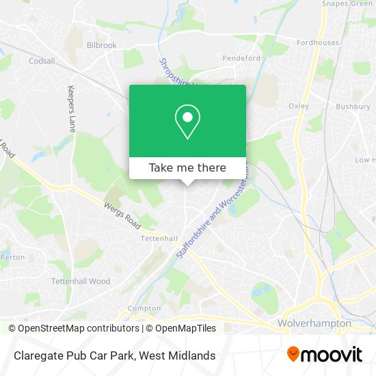 Claregate Pub Car Park map