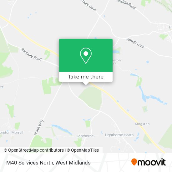 M40 Services North map