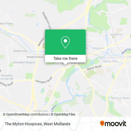 The Myton Hospices map