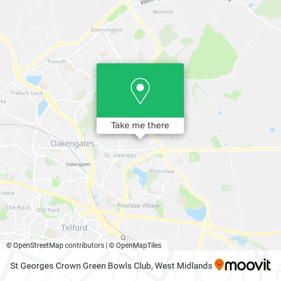 St Georges Crown Green Bowls Club map