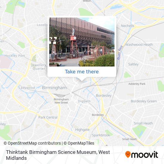 Thinktank Birmingham Science Museum map