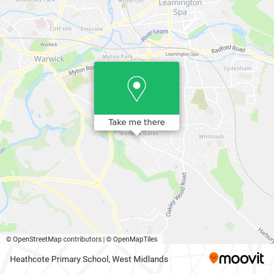 Heathcote Primary School map