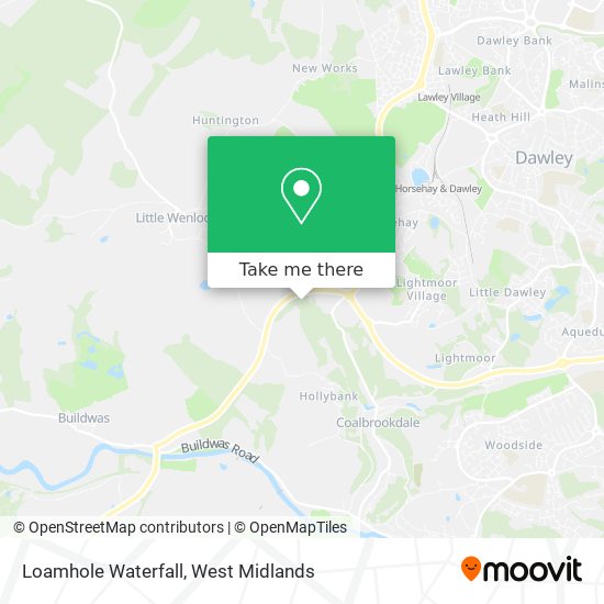 Loamhole Waterfall map
