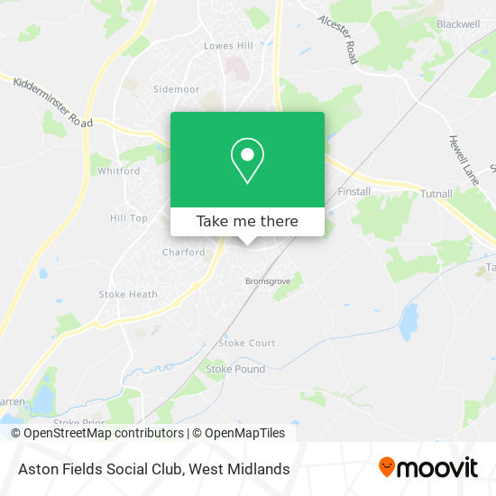 Aston Fields Social Club map