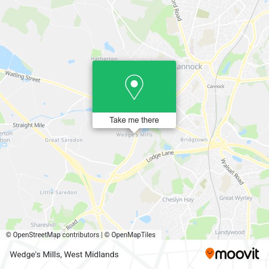 Wedge's Mills map